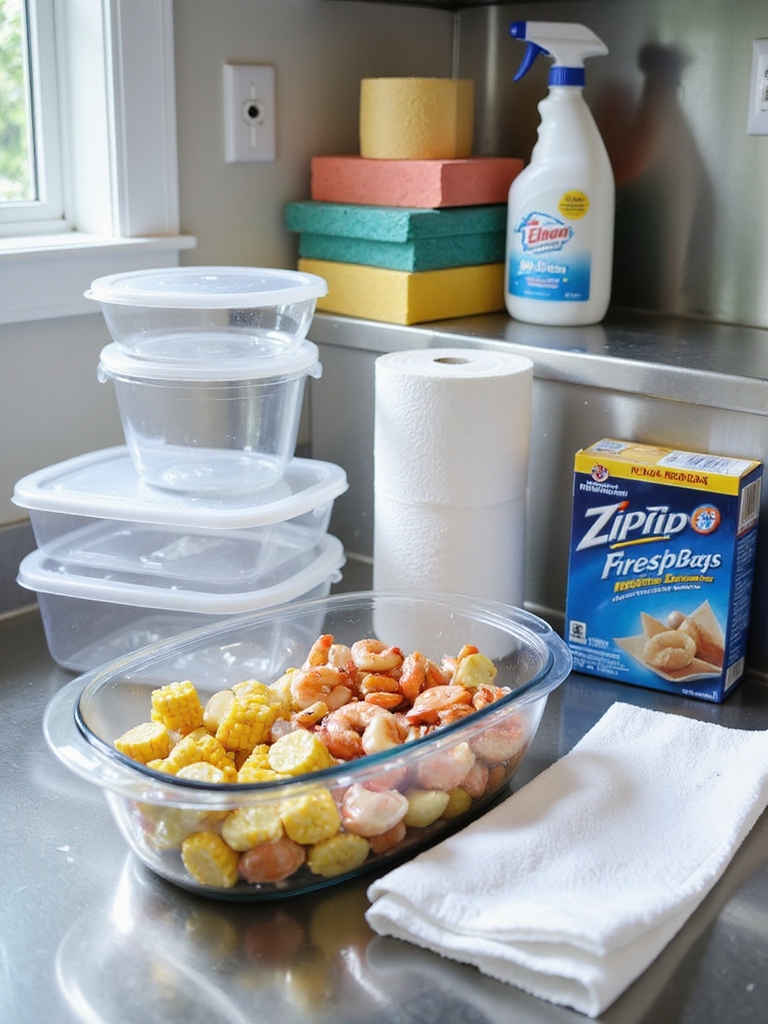 cleanup and leftover storage