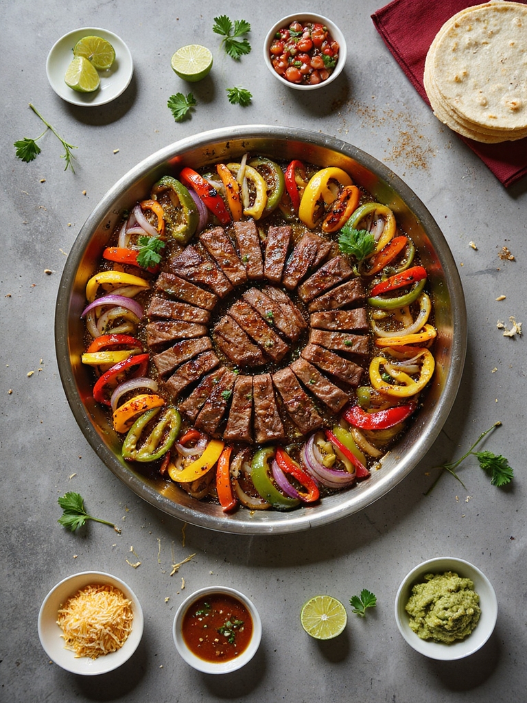 colorful interactive fajita presentation