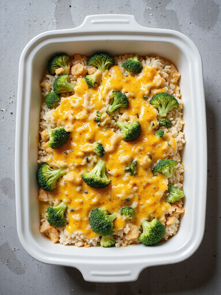 comforting cheesy broccoli casserole