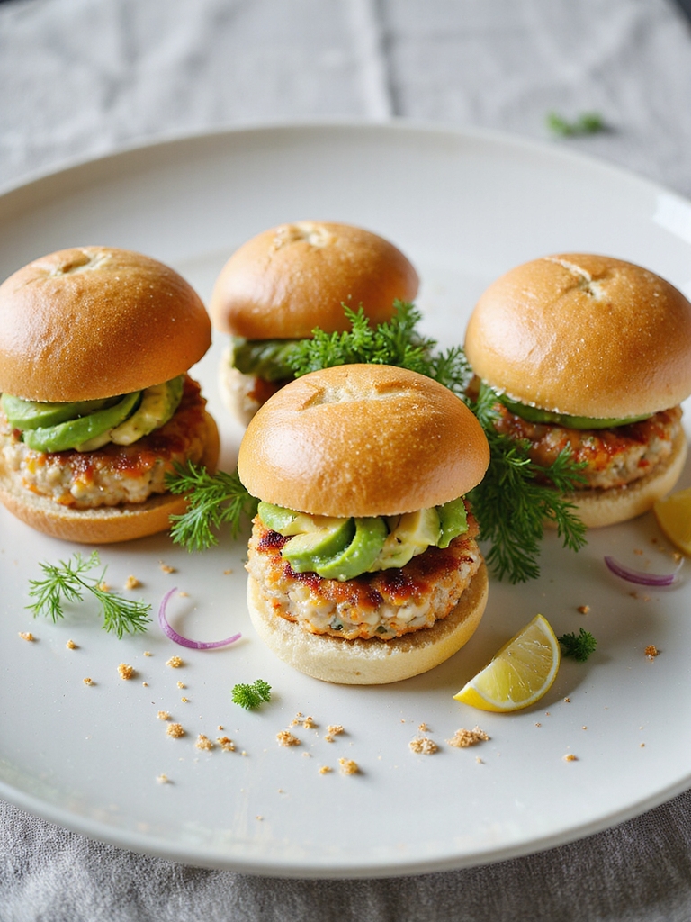 crab cake avocado sliders