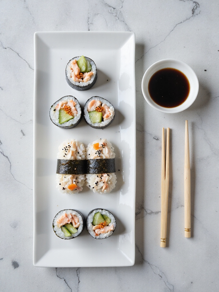 crab salad sushi rolling tutorial