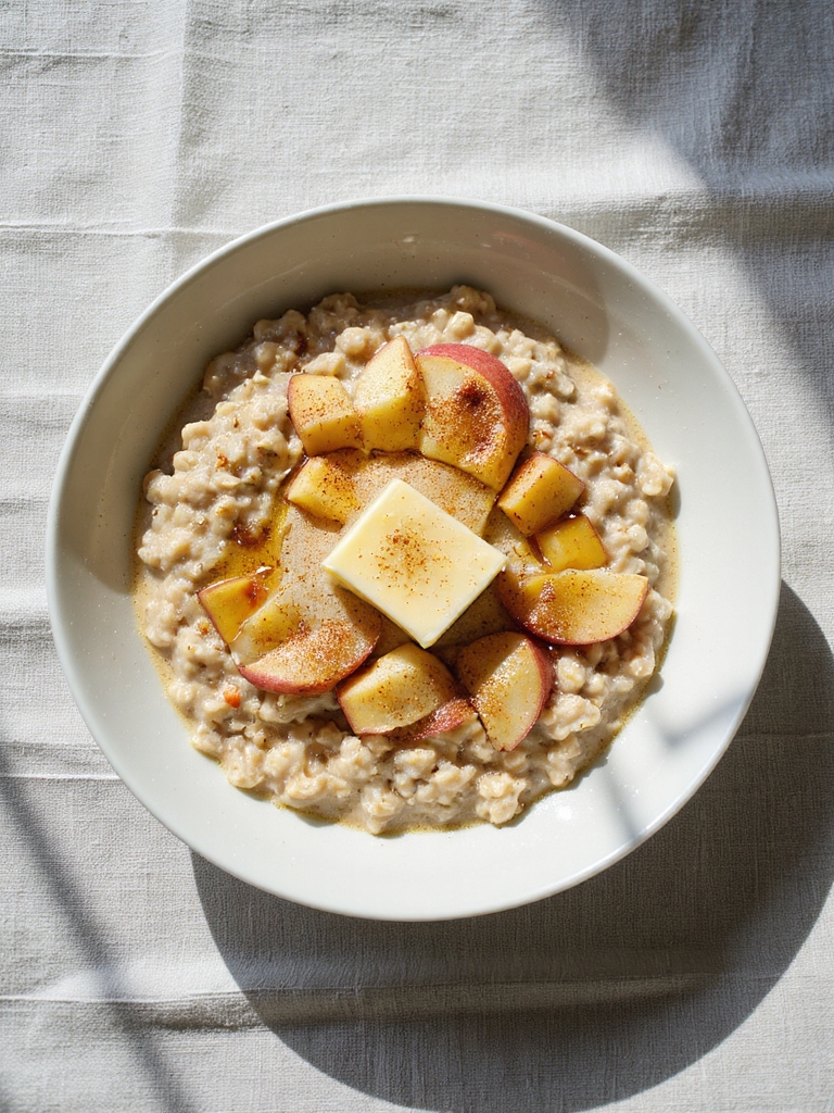 creamy apple cinnamon oats