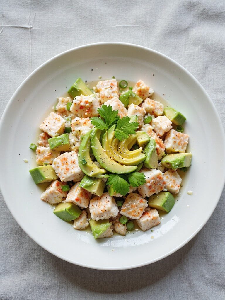 creamy avocado crab salad
