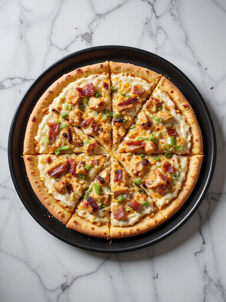 creamy bbq chicken pizza