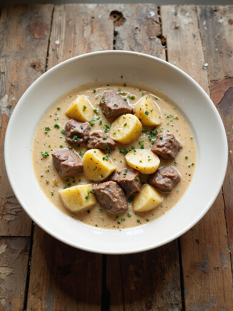 creamy beef potato stew