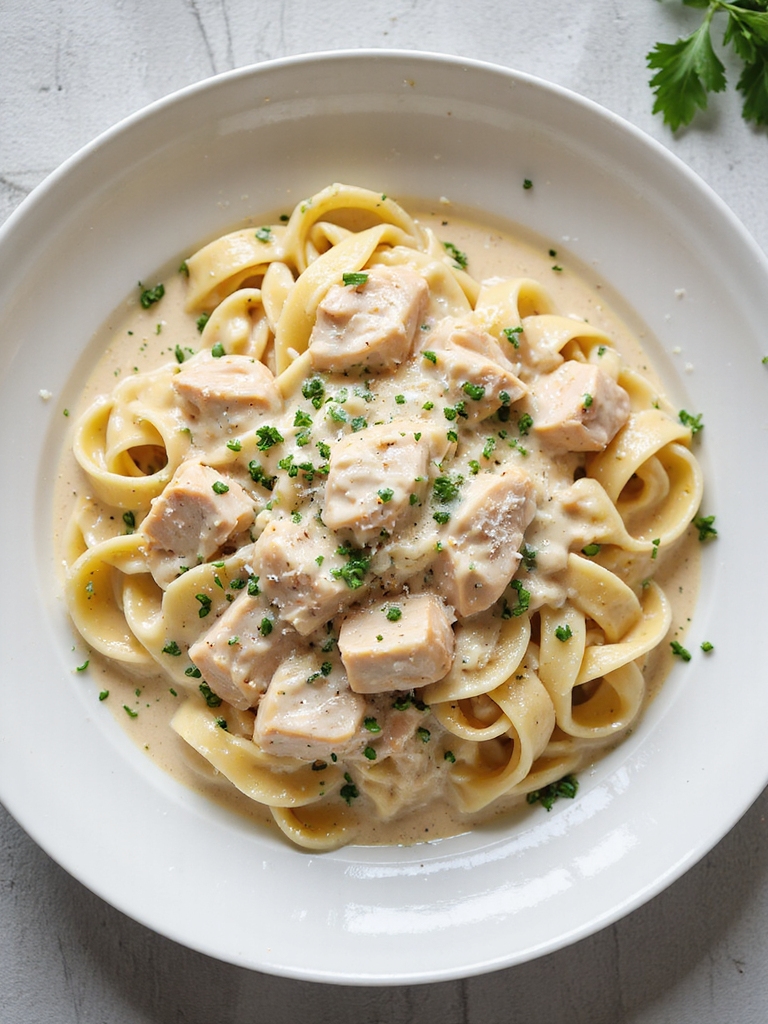 creamy chicken alfredo pasta
