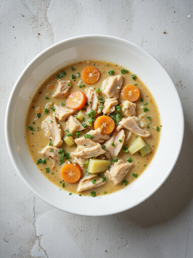 creamy chicken rice soup