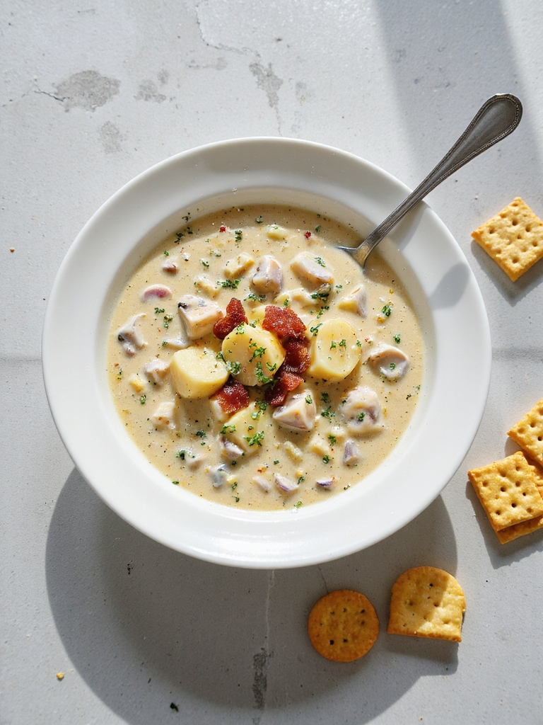 creamy clam chowder recipe