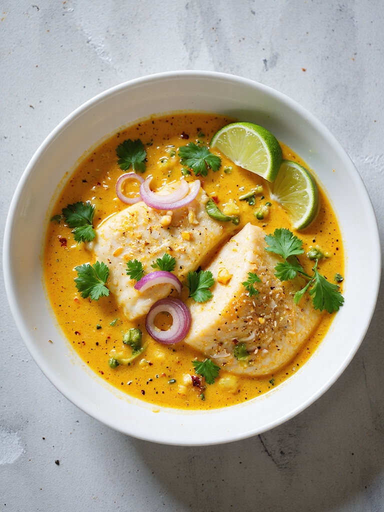 creamy coconut curry fish