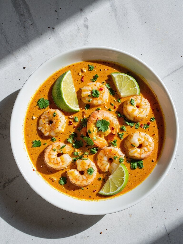 creamy coconut lime shrimp