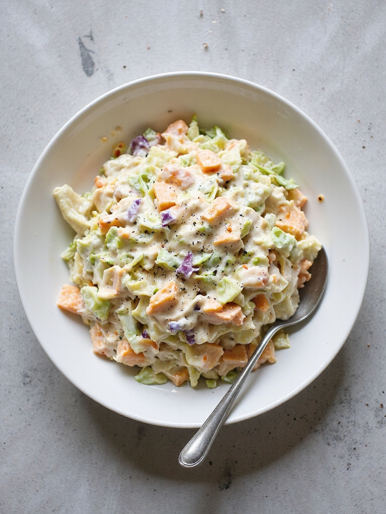creamy coleslaw with crunch