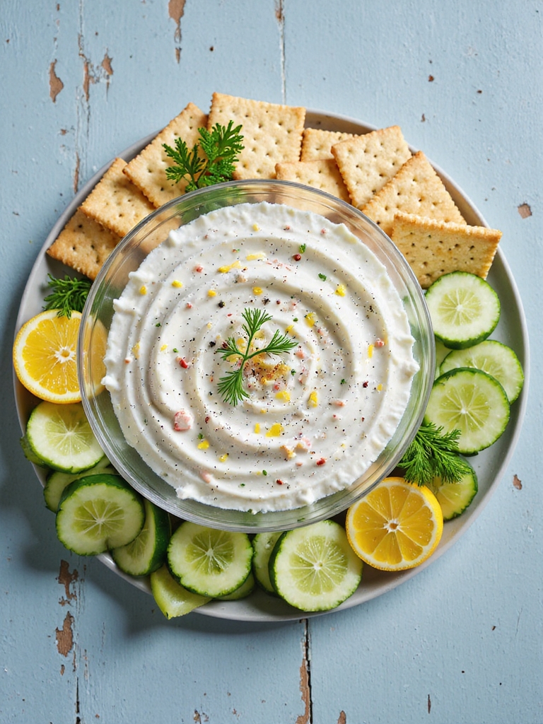 creamy crab lemon dip