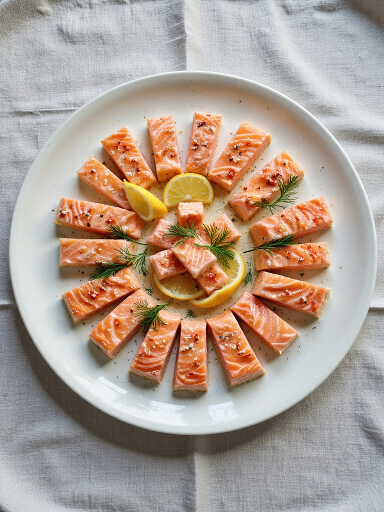 creamy dill salmon bites