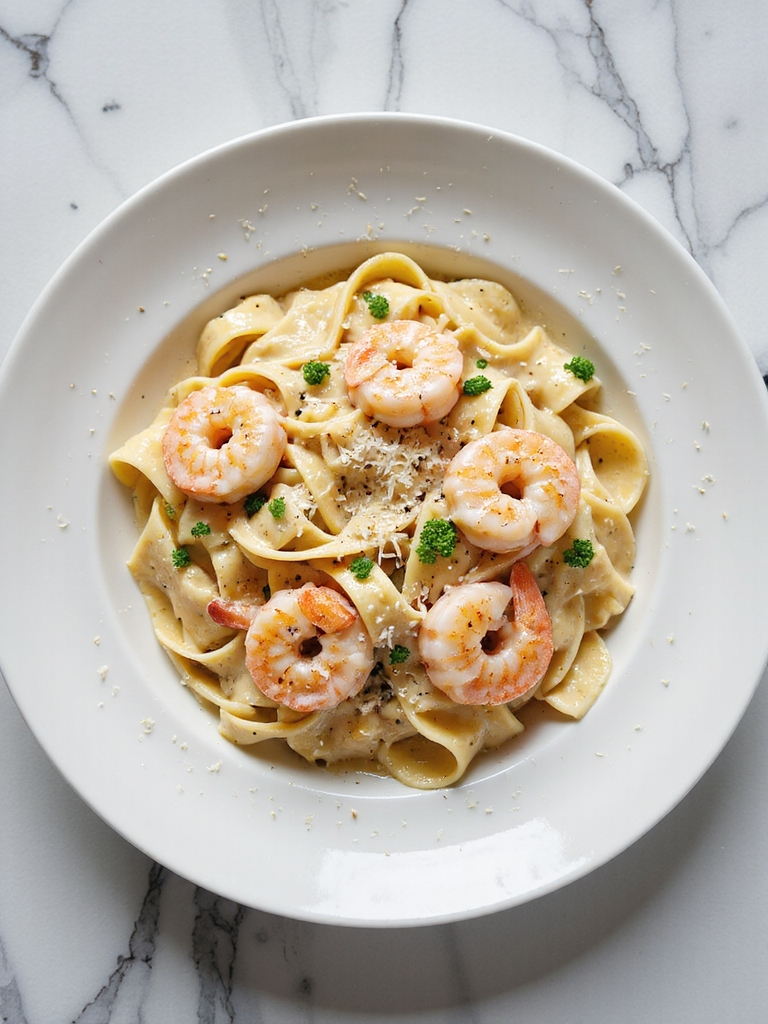 creamy garlic parmesan shrimp
