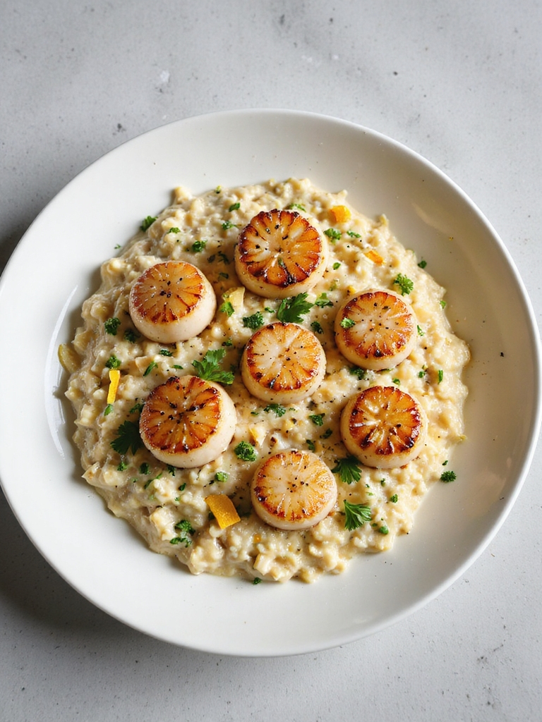 creamy lemon herb risotto