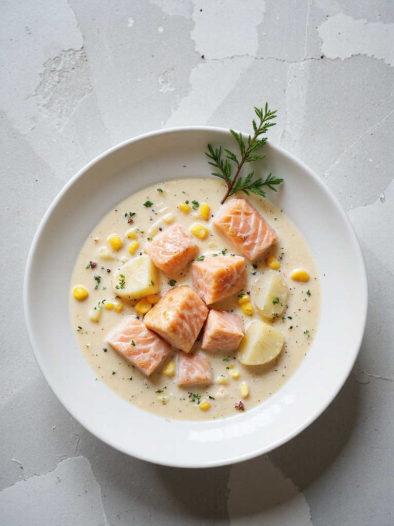 creamy salmon chowder recipe