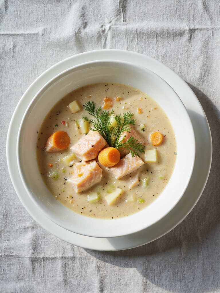 creamy salmon chowder recipe