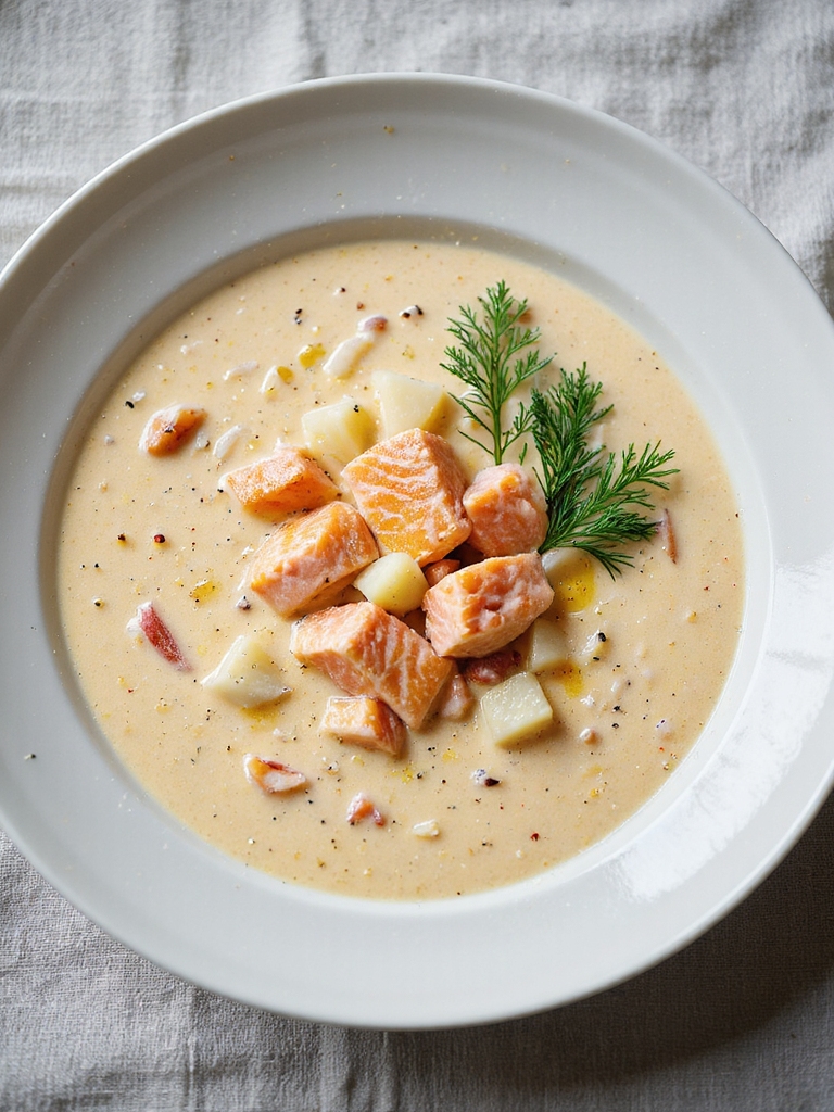 creamy salmon dill chowder