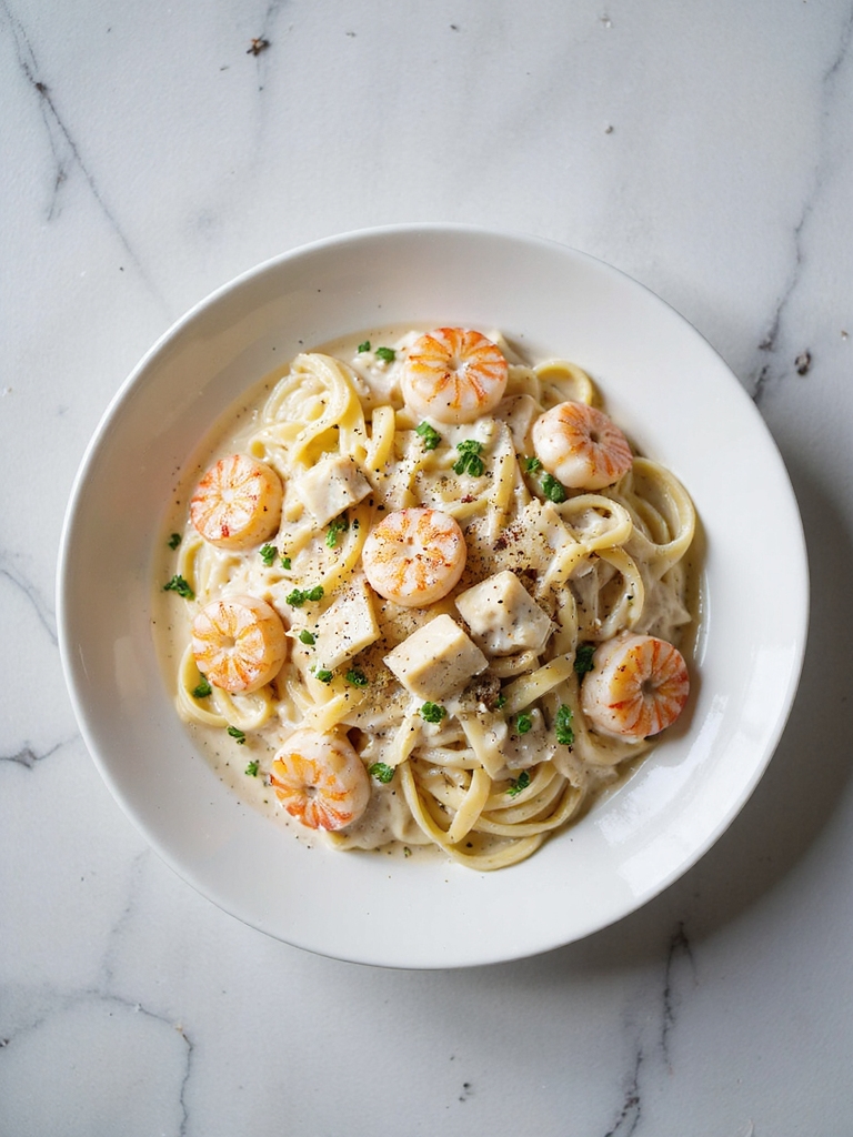 creamy seafood pasta recipe