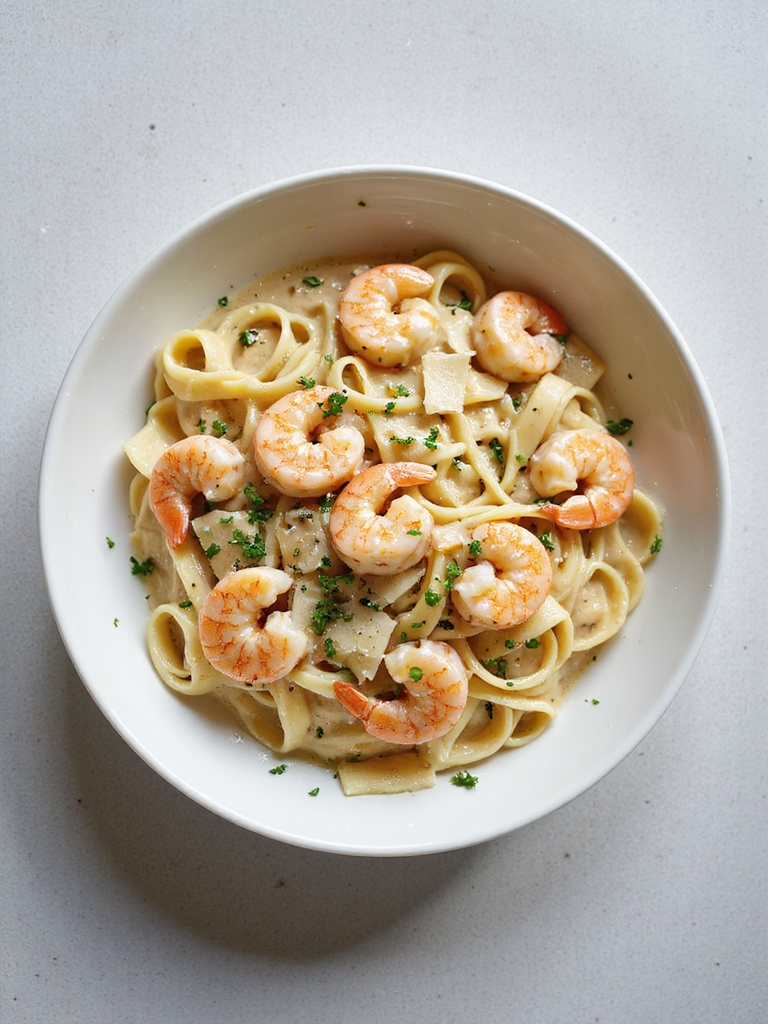 creamy shrimp pasta indulgence