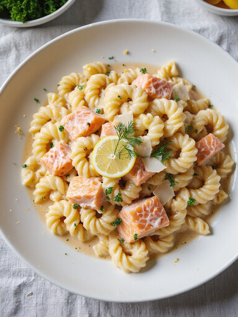 creamy smoked salmon pasta