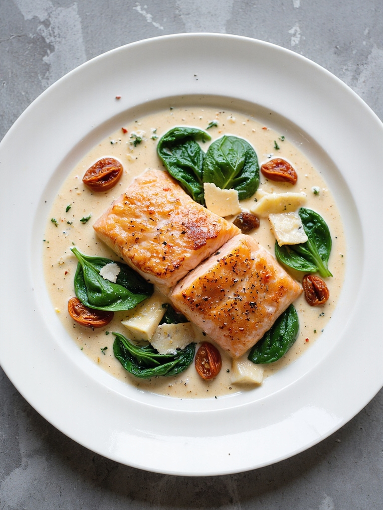 creamy tuscan salmon recipe