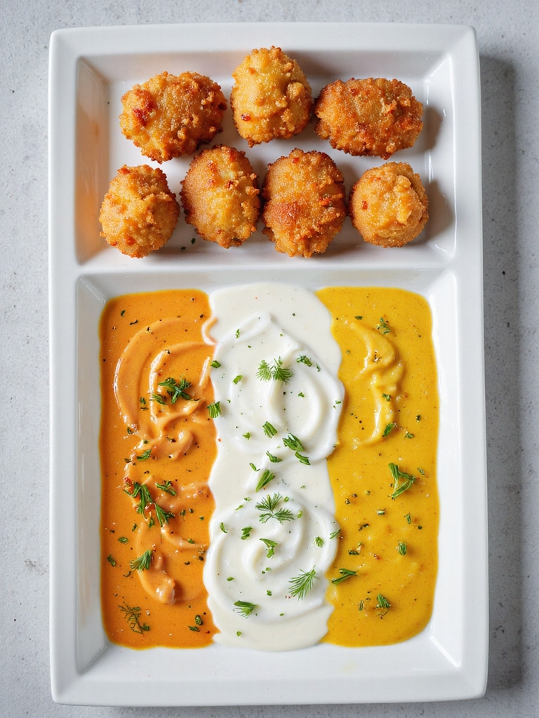 creative chicken nugget dips