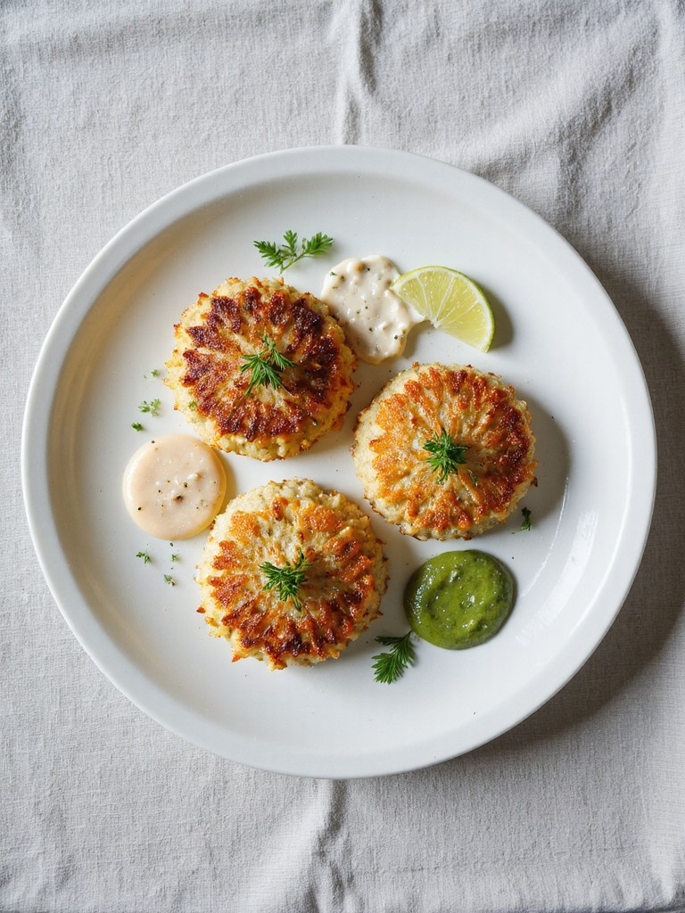 creative crab cake presentation