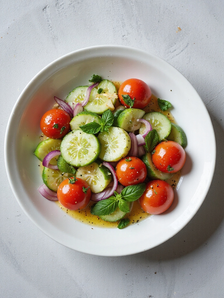 crisp citrus cucumber salad