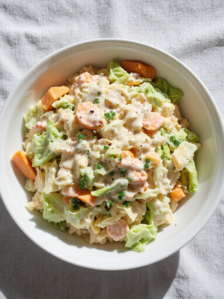 crisp creamy coleslaw salad