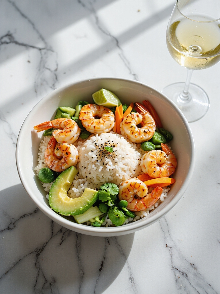 crisp wine enhances shrimp flavors