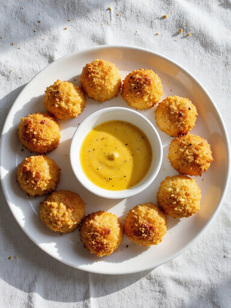 crispy air fried chicken nuggets