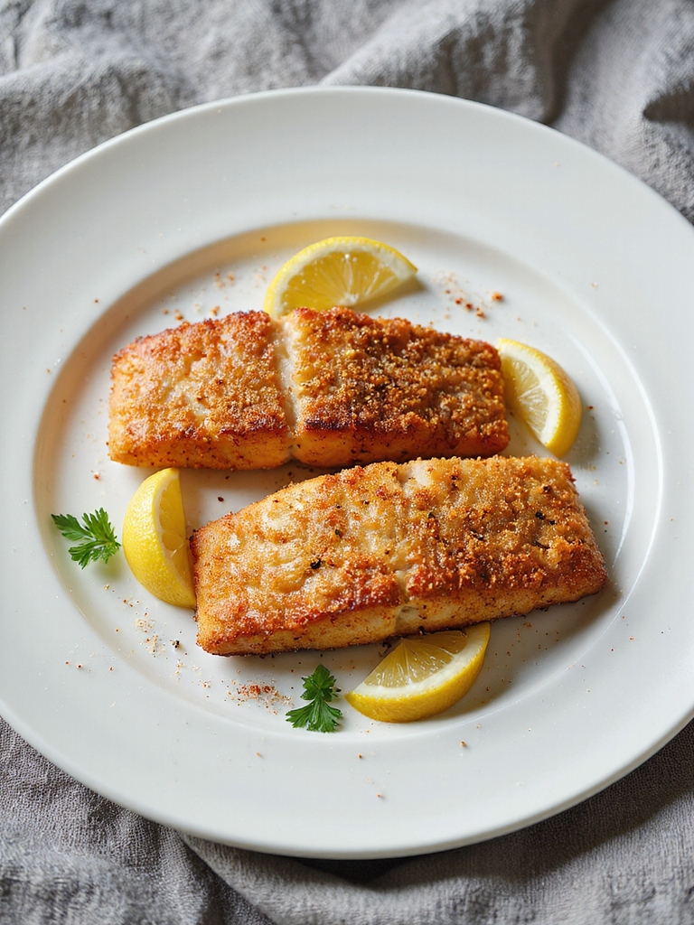 crispy air fried fish fillets