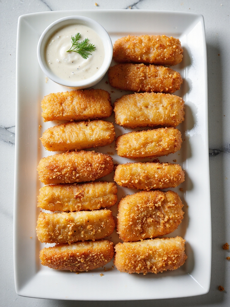 crispy air fried fish sticks