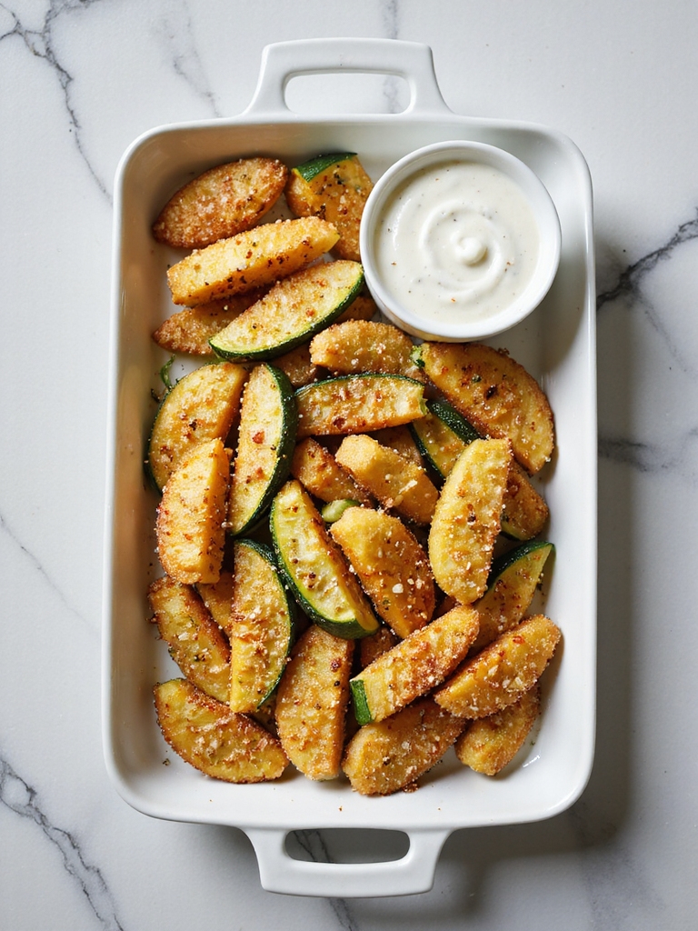 crispy air fryer zucchini