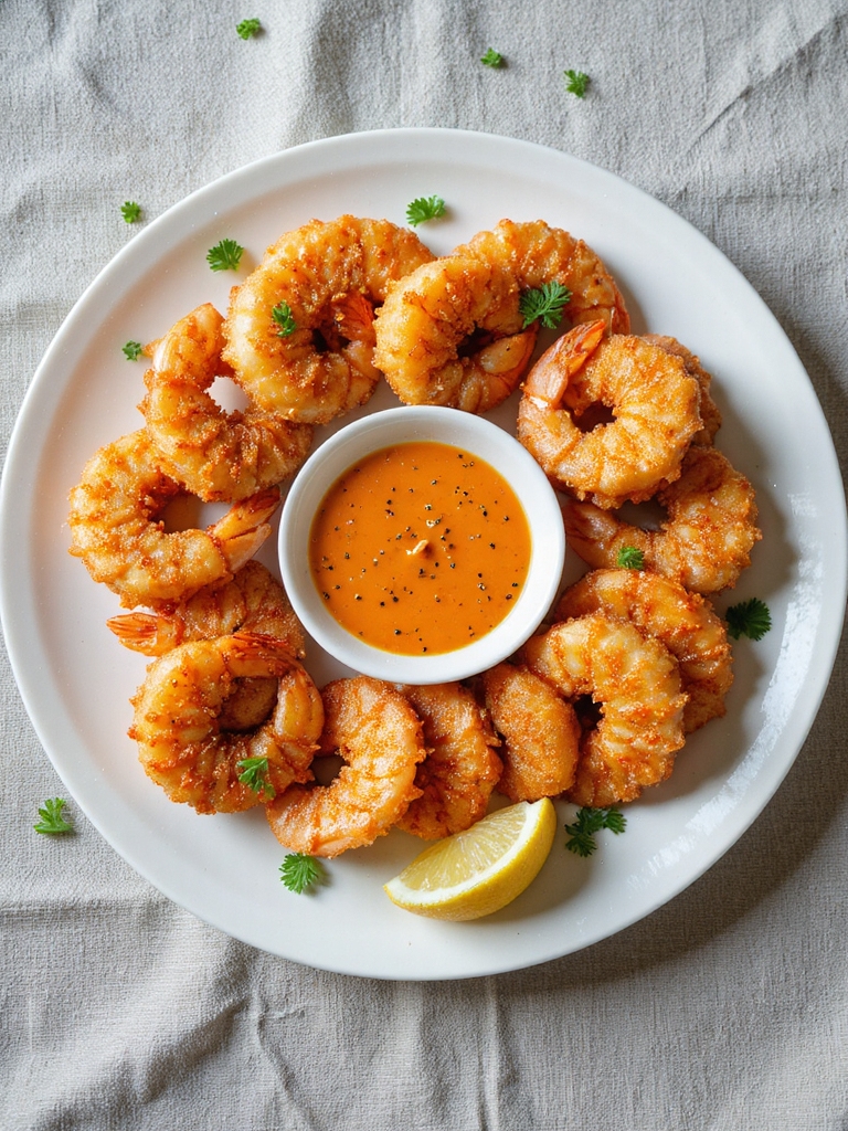 crispy beer battered shrimp delight