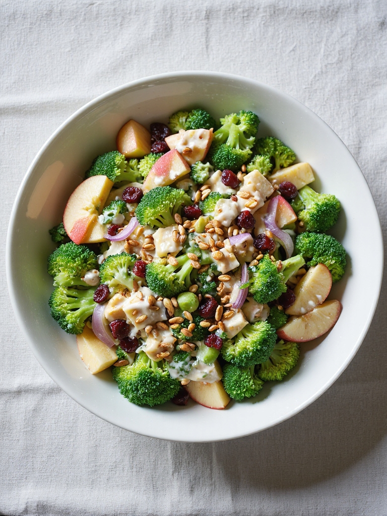 crispy broccoli apple salad