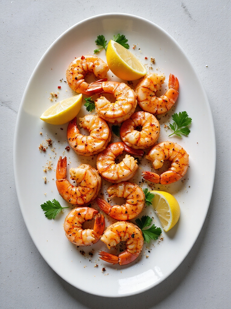 crispy cajun air fried shrimp
