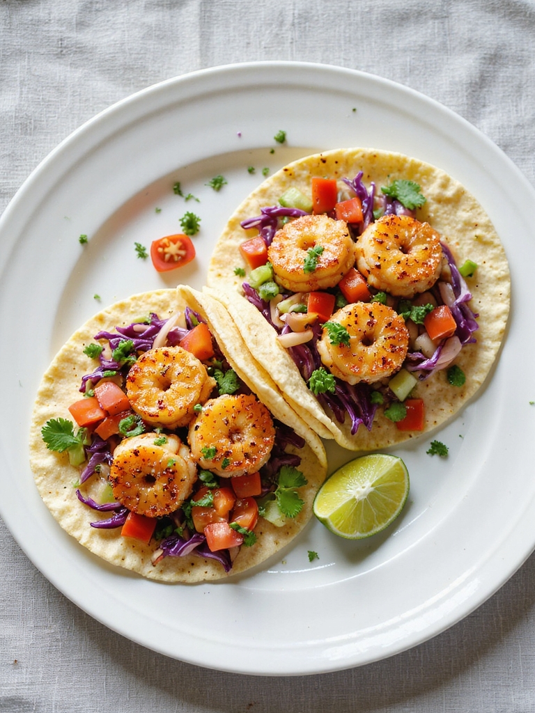 crispy cajun shrimp tacos