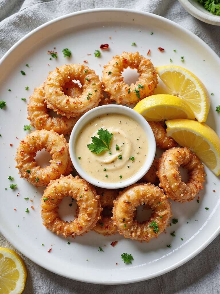crispy calamari with aioli