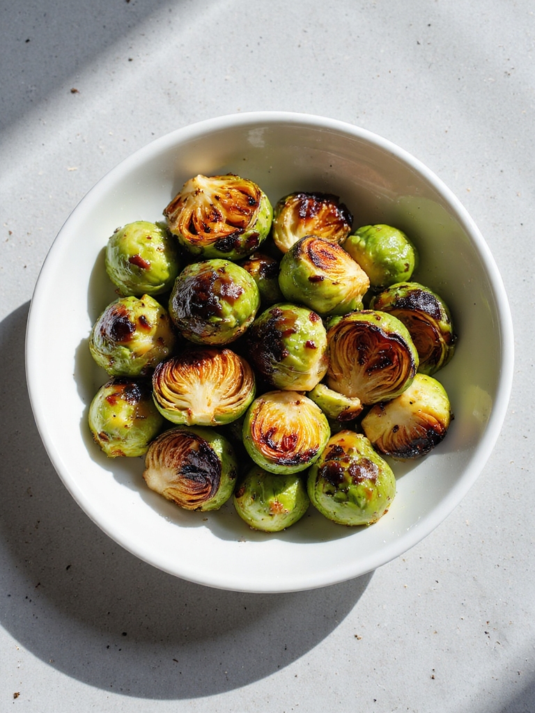 crispy charred brussels sprouts