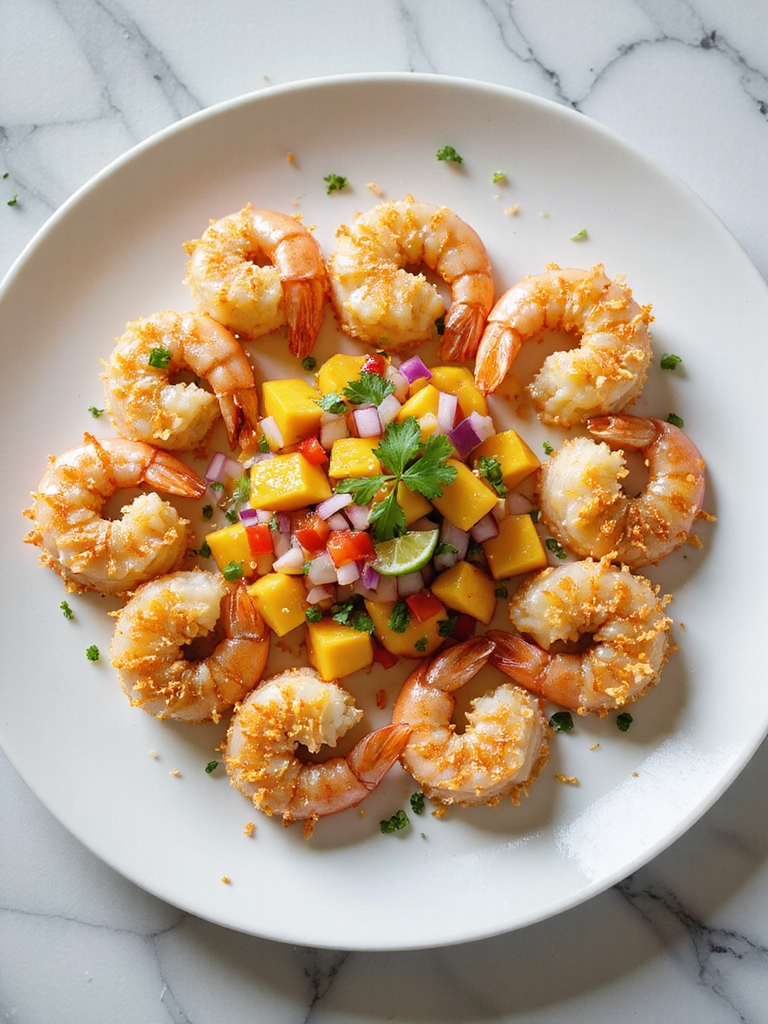 crispy coconut shrimp appetizer