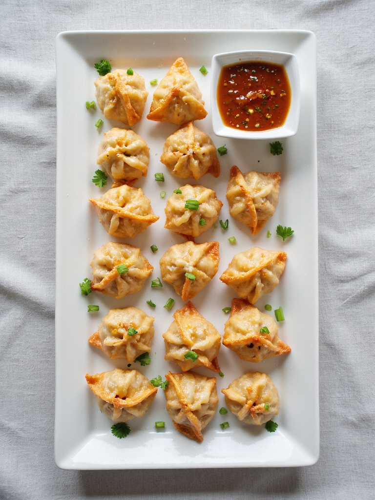 crispy crab rangoon appetizer