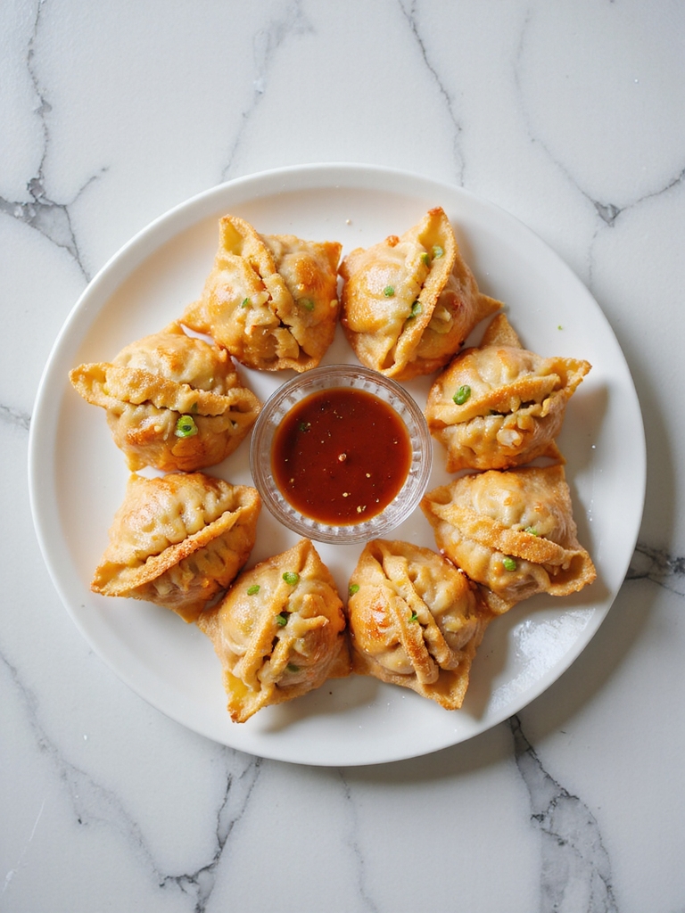 crispy crab rangoon preparation