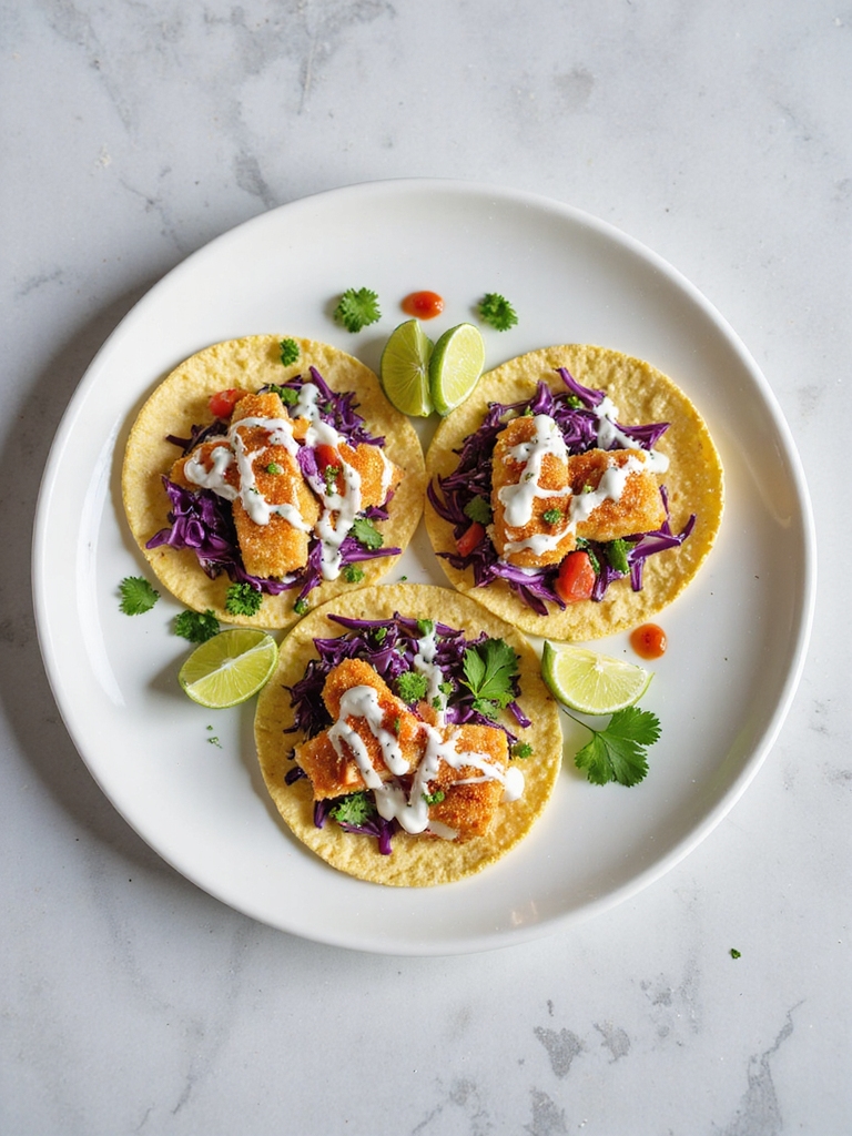 crispy fish fresh toppings