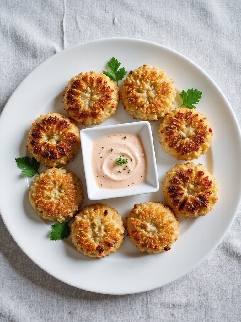 crispy flavorful crab cake bites