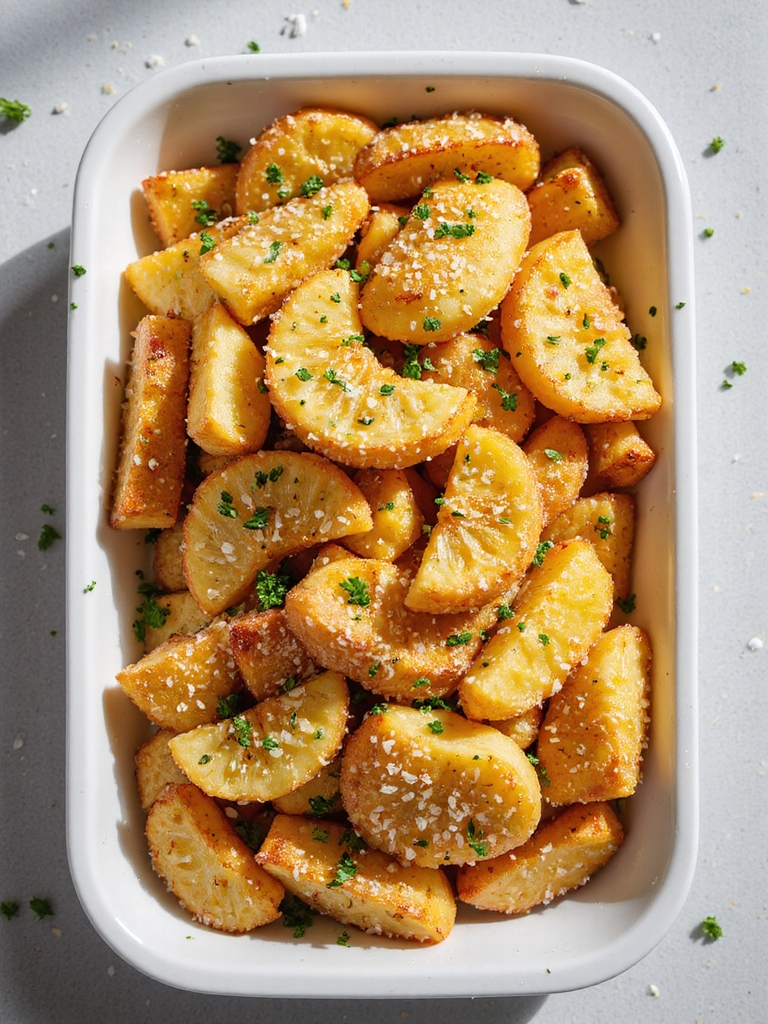 crispy garlic parmesan fries
