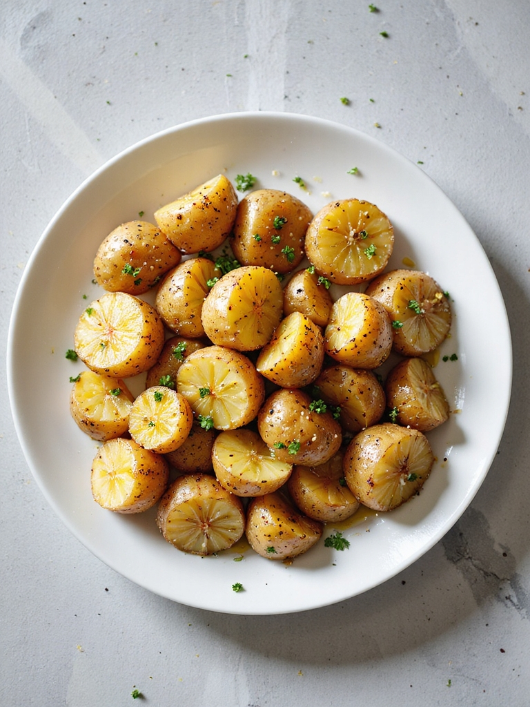 crispy garlic roasted potatoes
