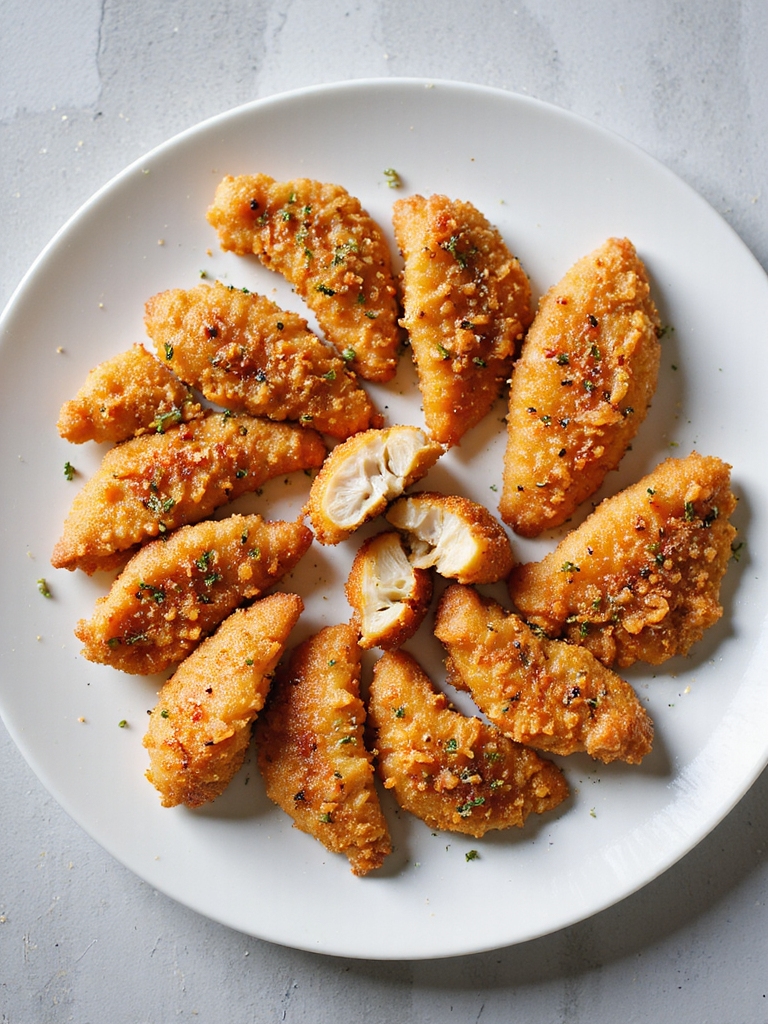 crispy golden brown chicken tenders