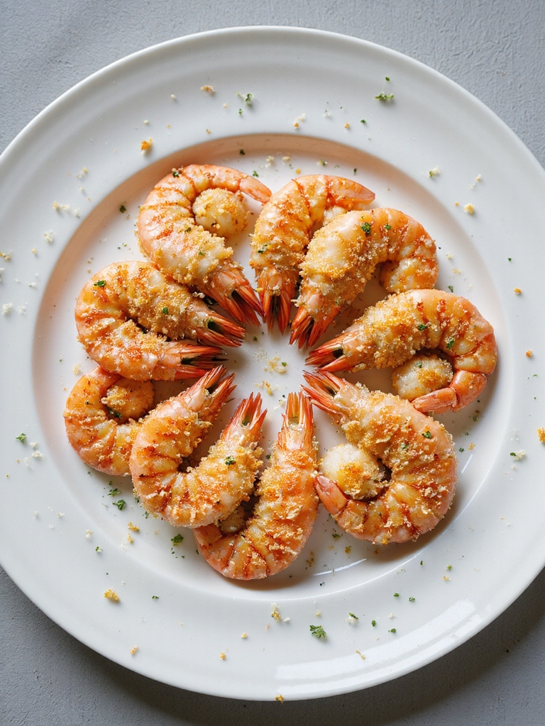 crispy herb parmesan shrimp
